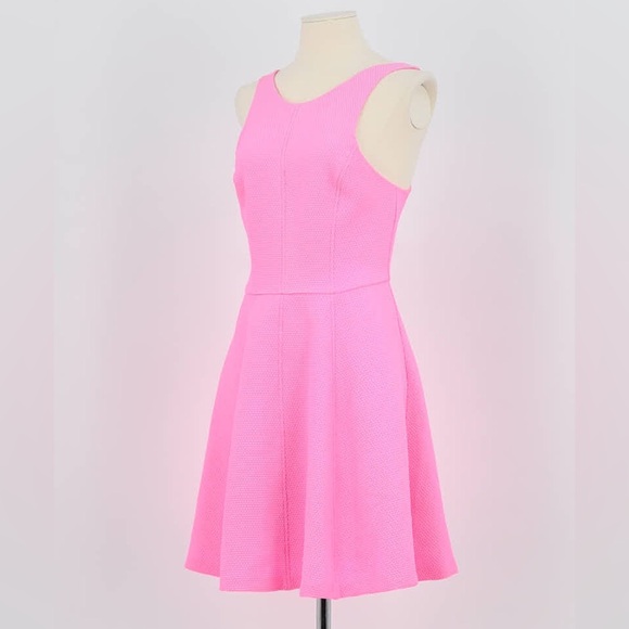Sandro pink fit-and-flare sleeveless a-line mini dress - size 1 (Small) - Picture 2 of 6
